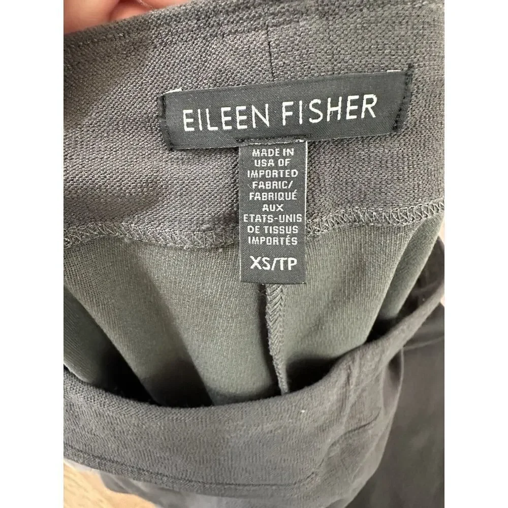 Eileen Fisher Legging Pants Pull On Stretch Jersey‎ Ankle Made in USA Gray XS